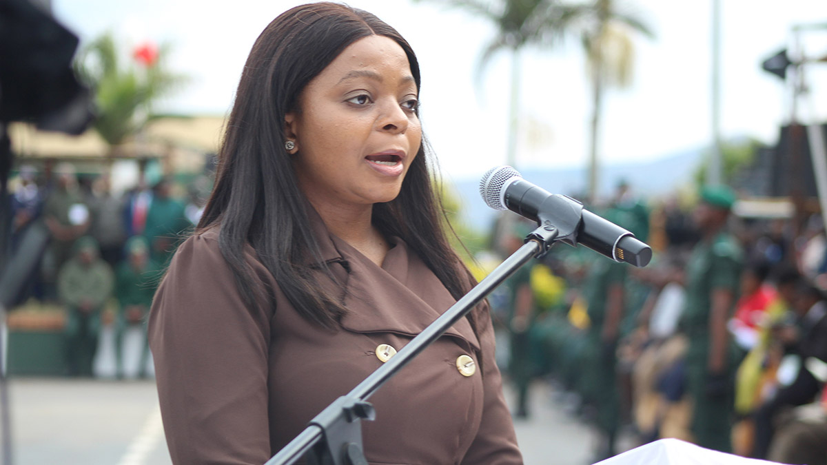 Nurse and interpreter Tandzile Maziya makes history as the first woman to serve as interpreter during a royal event, relaying His Majesty King Mswati III’s address at the celebrations, marking a milestone in gender inclusion.